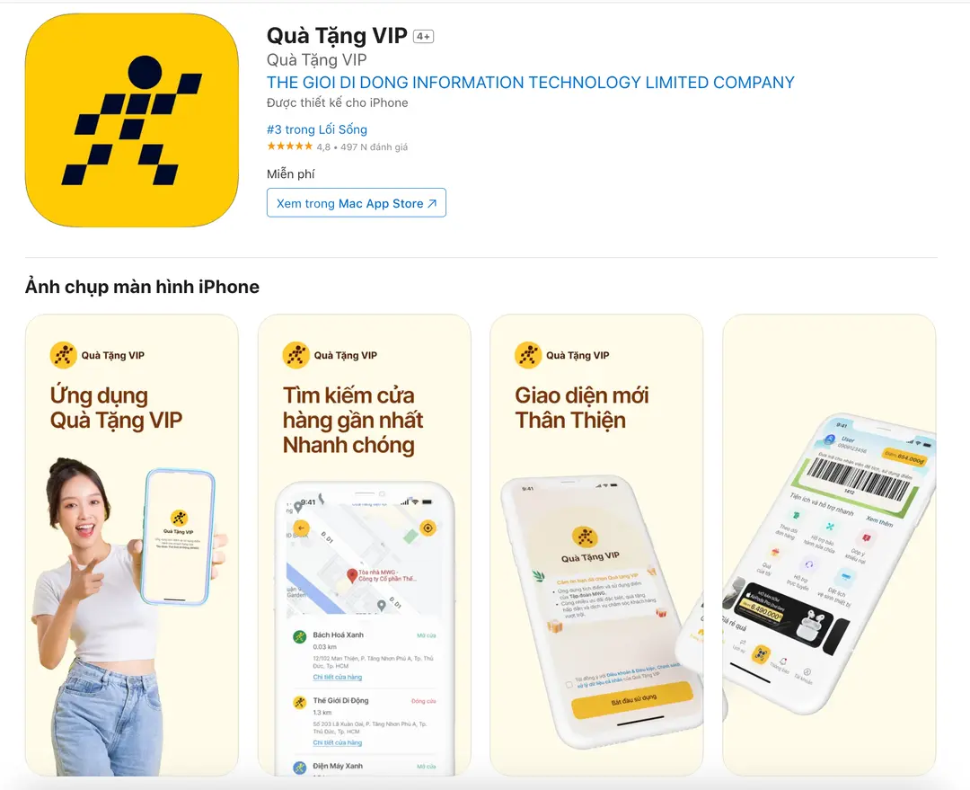 Quà Tặng VIP App